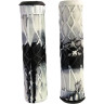 Набор TECH TEAM грипсы 2шт с барендами BL 115/S22, Black-White NN009876